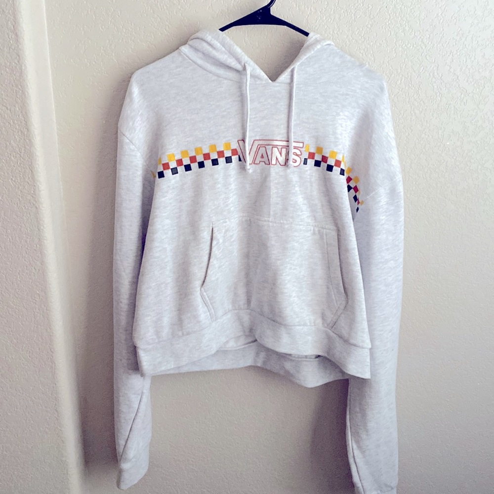 VANS Cropped Checkered Hoodie!